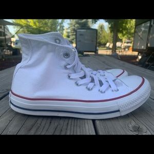 White Hightop Converse